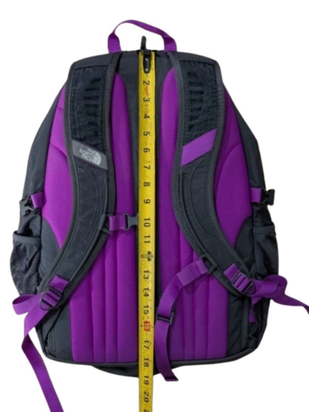 The North Face Womens Recon Backpack Grey Purple Laptop Sleeve Daypack 20" - Picture 11 of 13